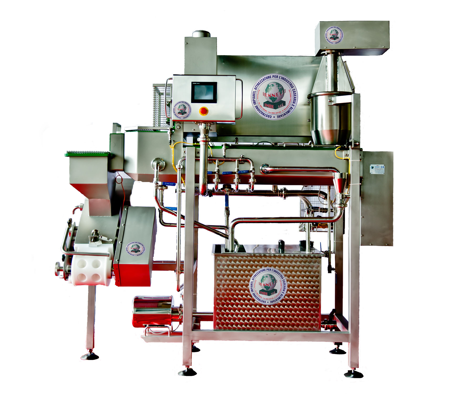 Minikompakt kombi-maskin for Mozzarella produksjon. 